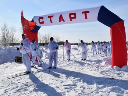 Знаменский район встречает участников патриотического лыжного пробега «Марш-бросок»