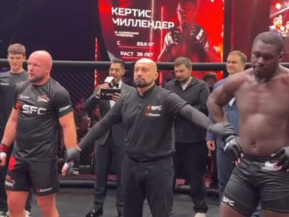 Омский боец Александр Шлеменко досрочно победил американца Кертиса Миллендера на турнире SFC