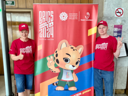 Омские волонтёры приняли участие в Играх БРИКС в Казани