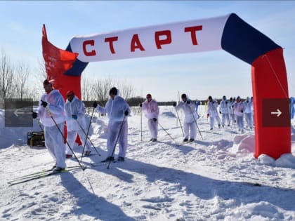 Знаменский район встречает участников патриотического лыжного пробега «Марш-бросок»