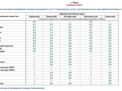 В двух округах Омска зафиксировали превышение ПДК трех вредных веществ