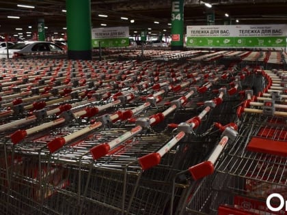 В омском магазине женщина пыталась задавить собаку тележкой