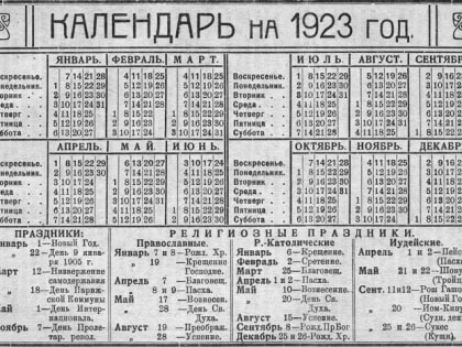 Новый год и рождество столетней давности