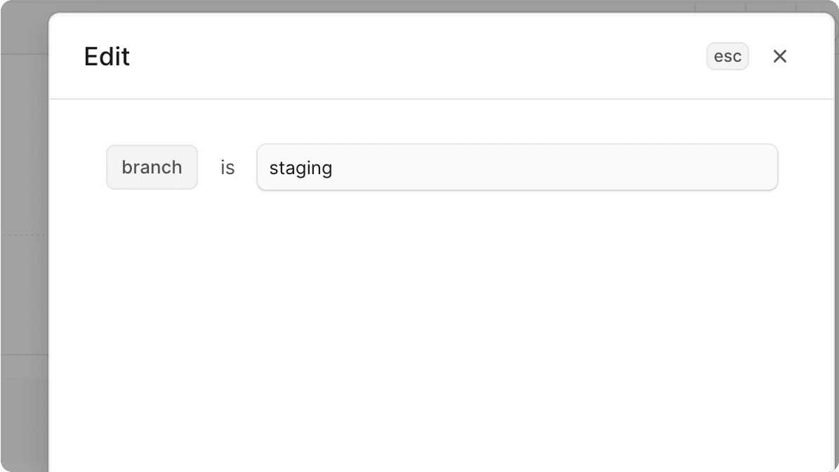 Change environment branch in the environment's settings tab