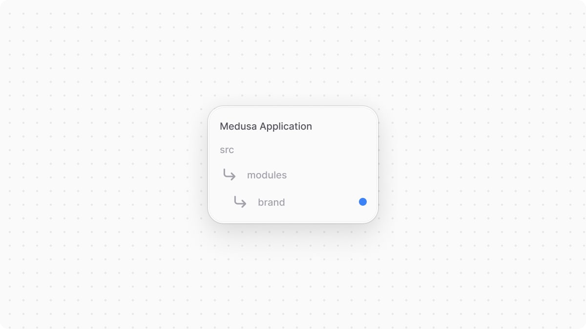 Directory structure in Medusa project after adding the brand directory