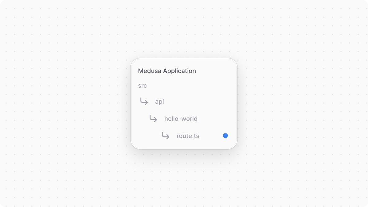 Example of API route in the application's directory structure
