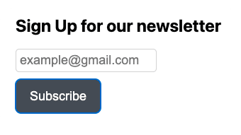 Subscription Form