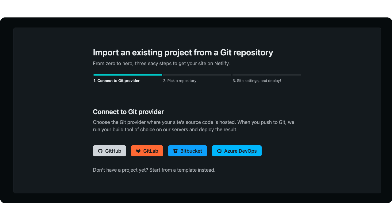 Connect Git Provider