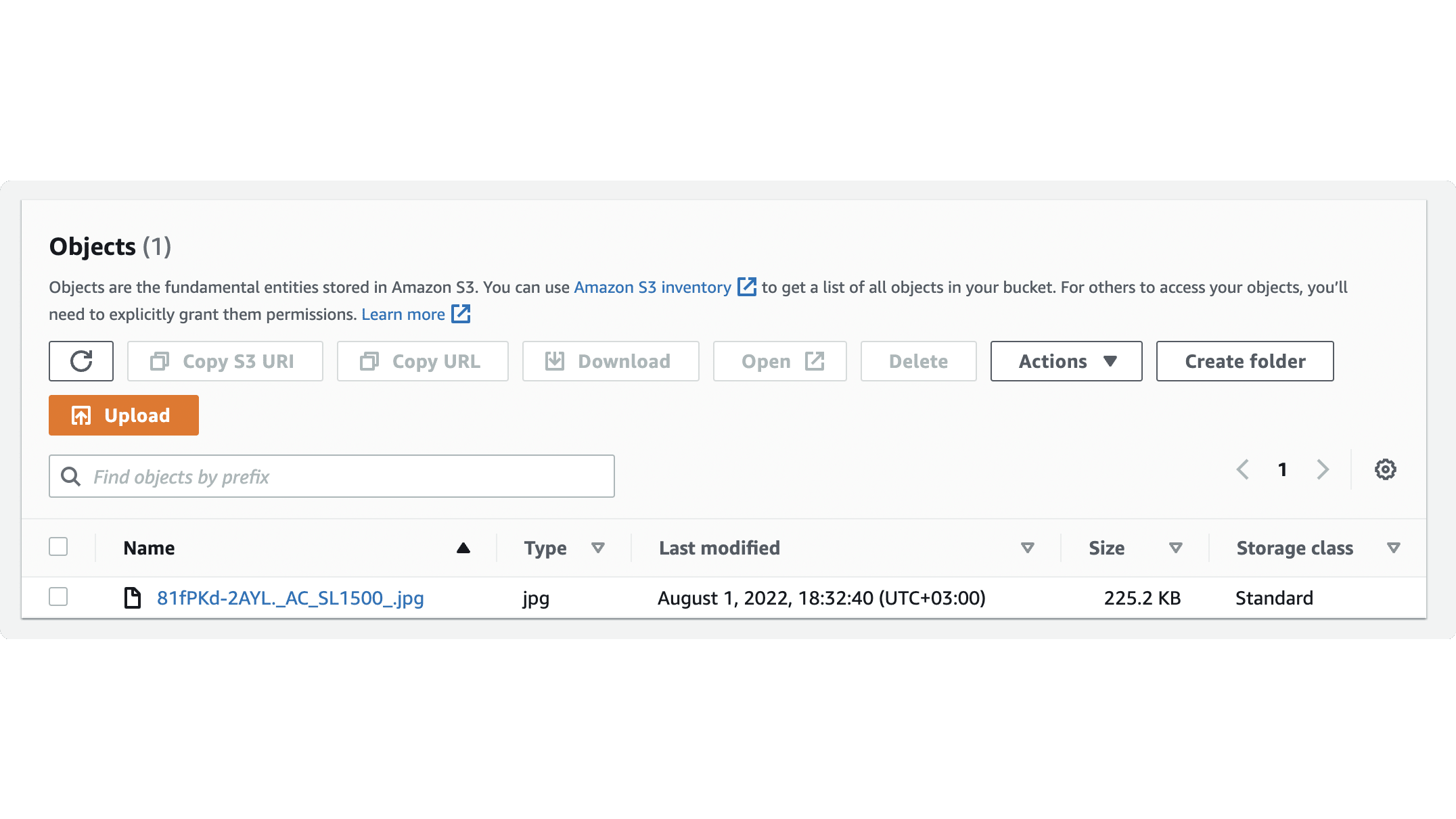 Image is now available in the S3 Bucket