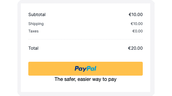 Pay with PayPal on Checkout