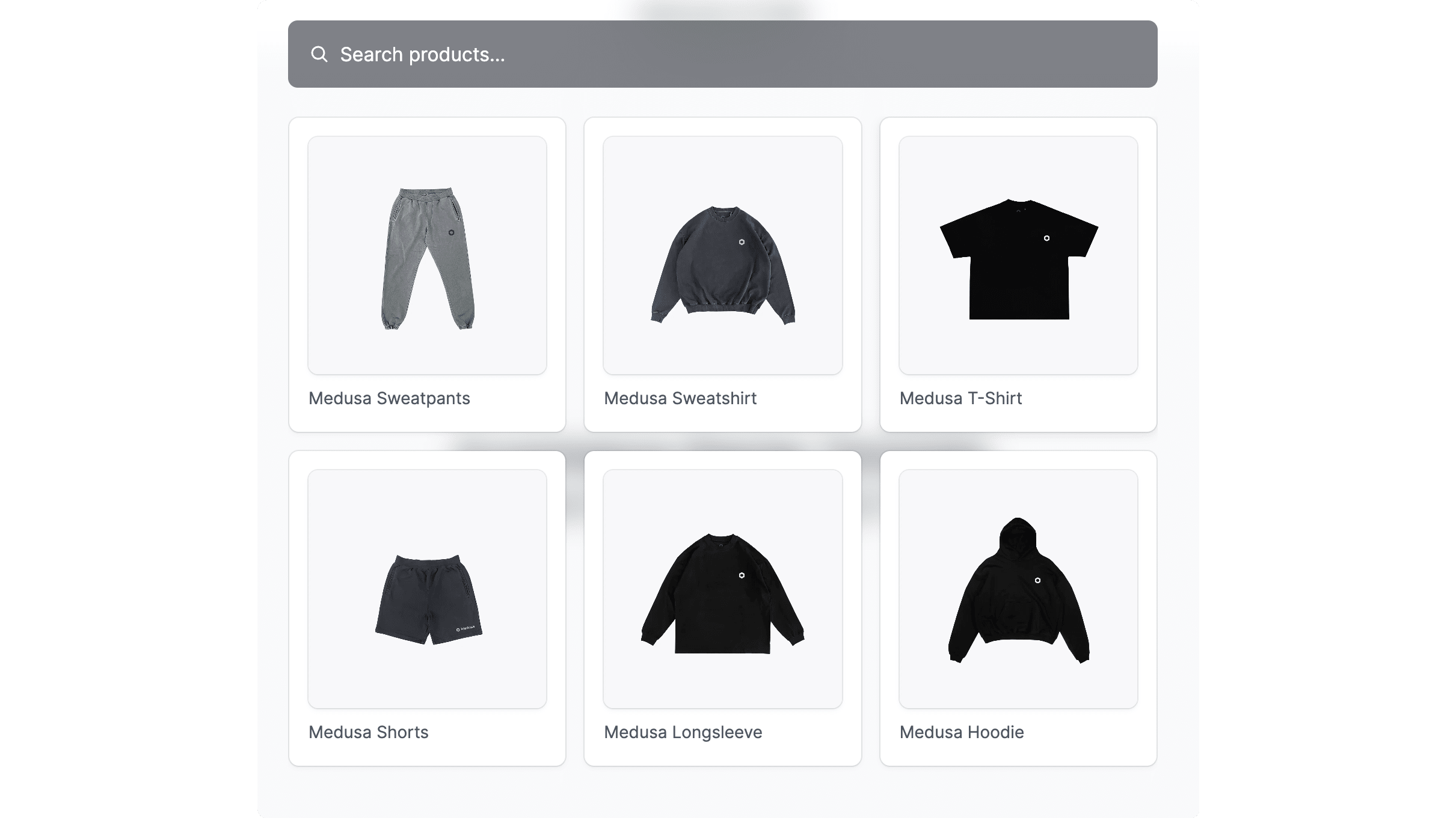 Search Result on Next.js Starter Storefront