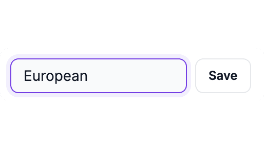 Saved Quick filters