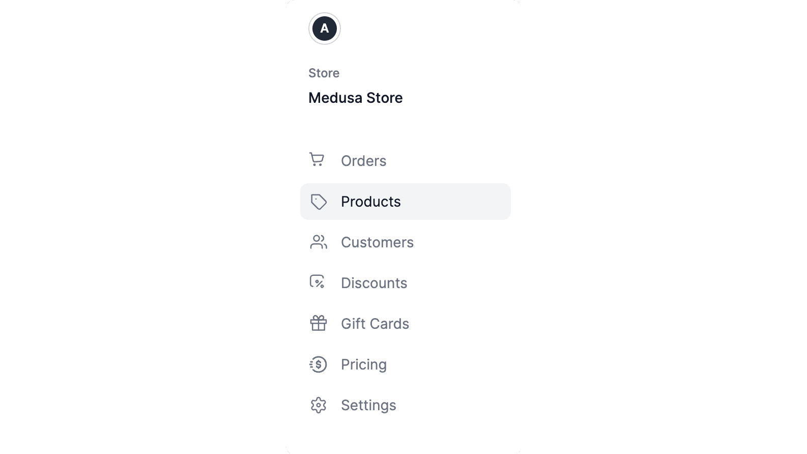 Sidebar Menu