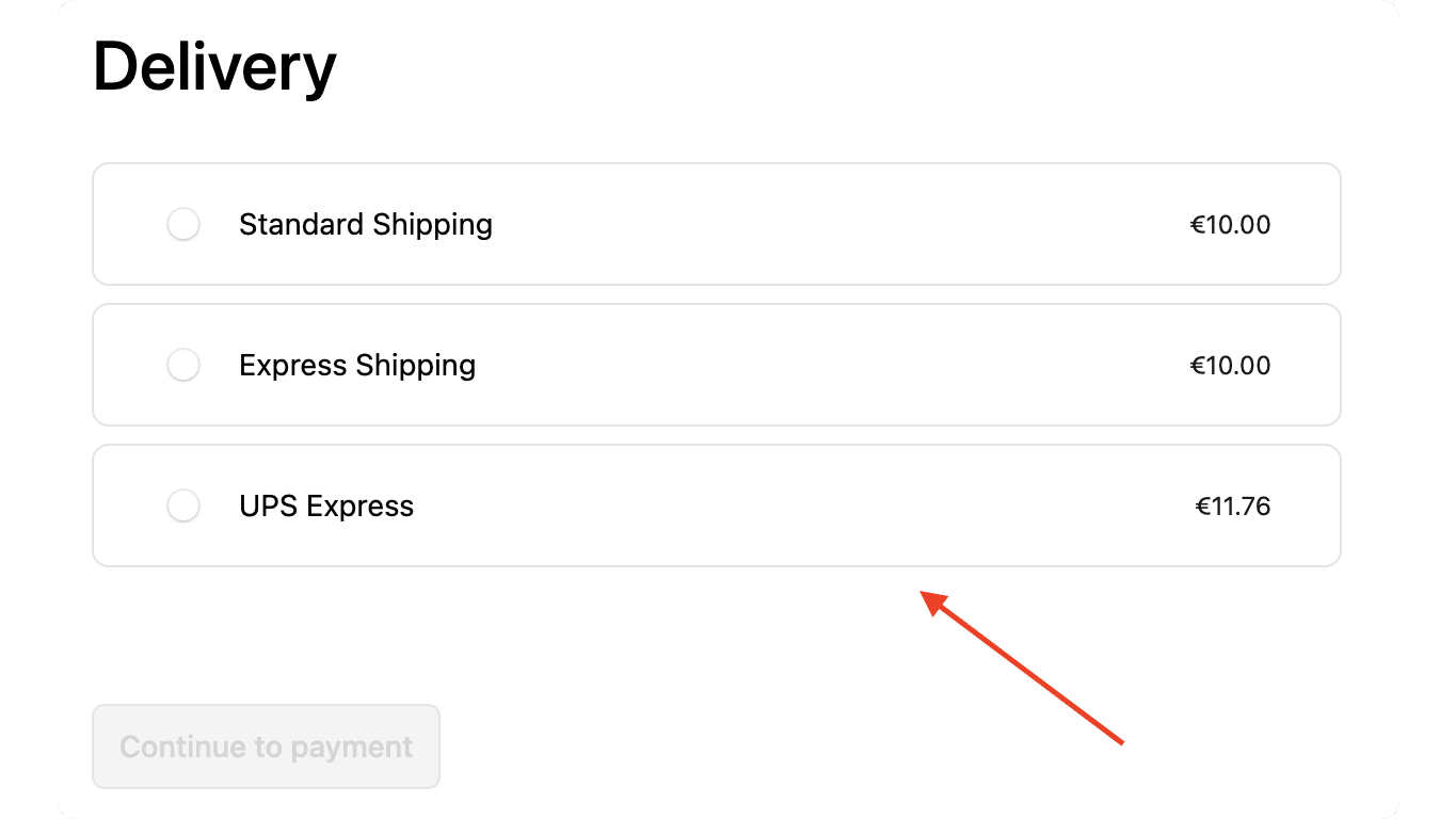 Price is shown next to the ShipStation shipping option