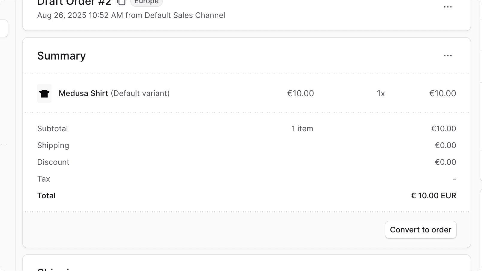 Order Summary