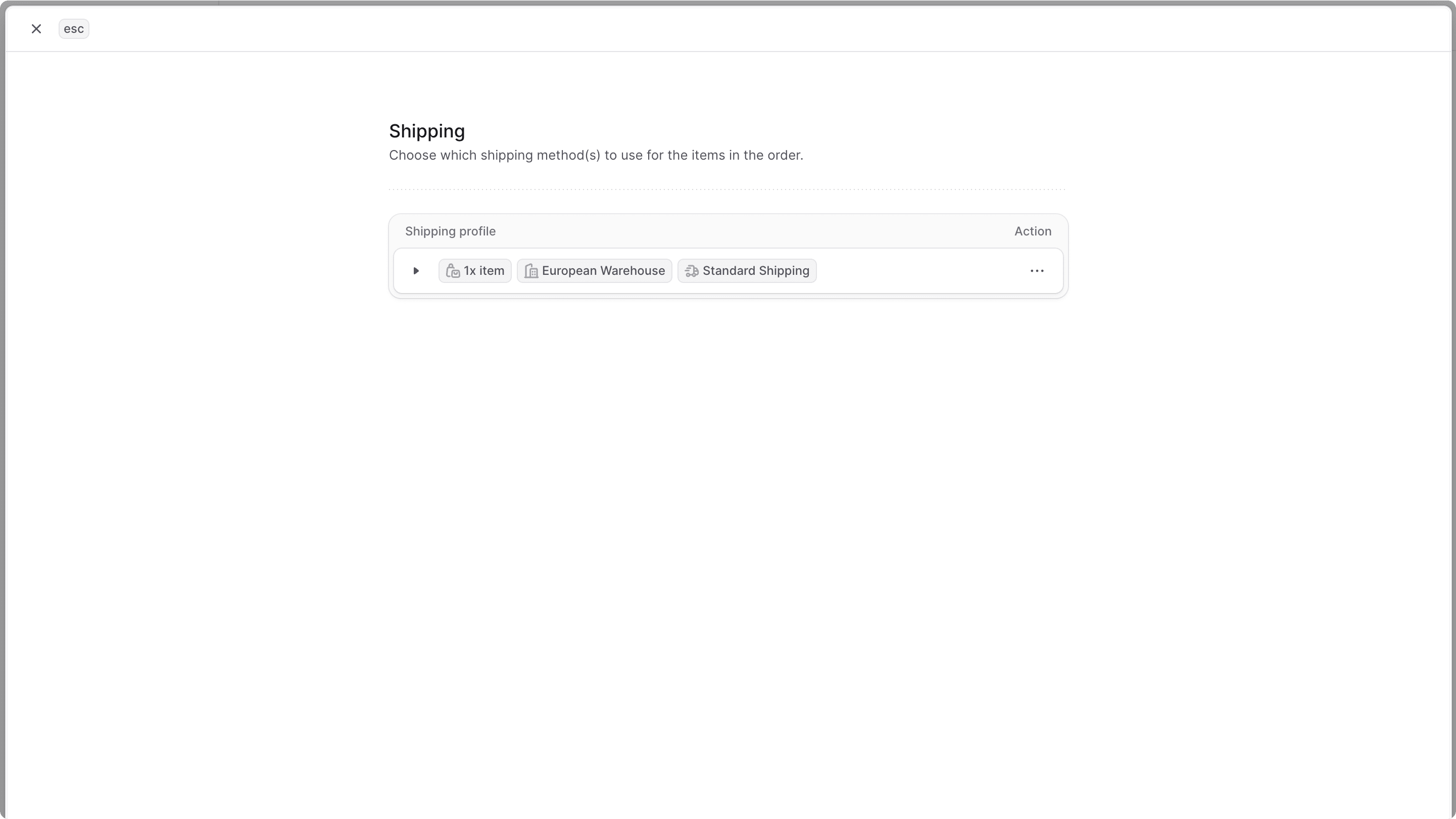Draft Order Shipping Form