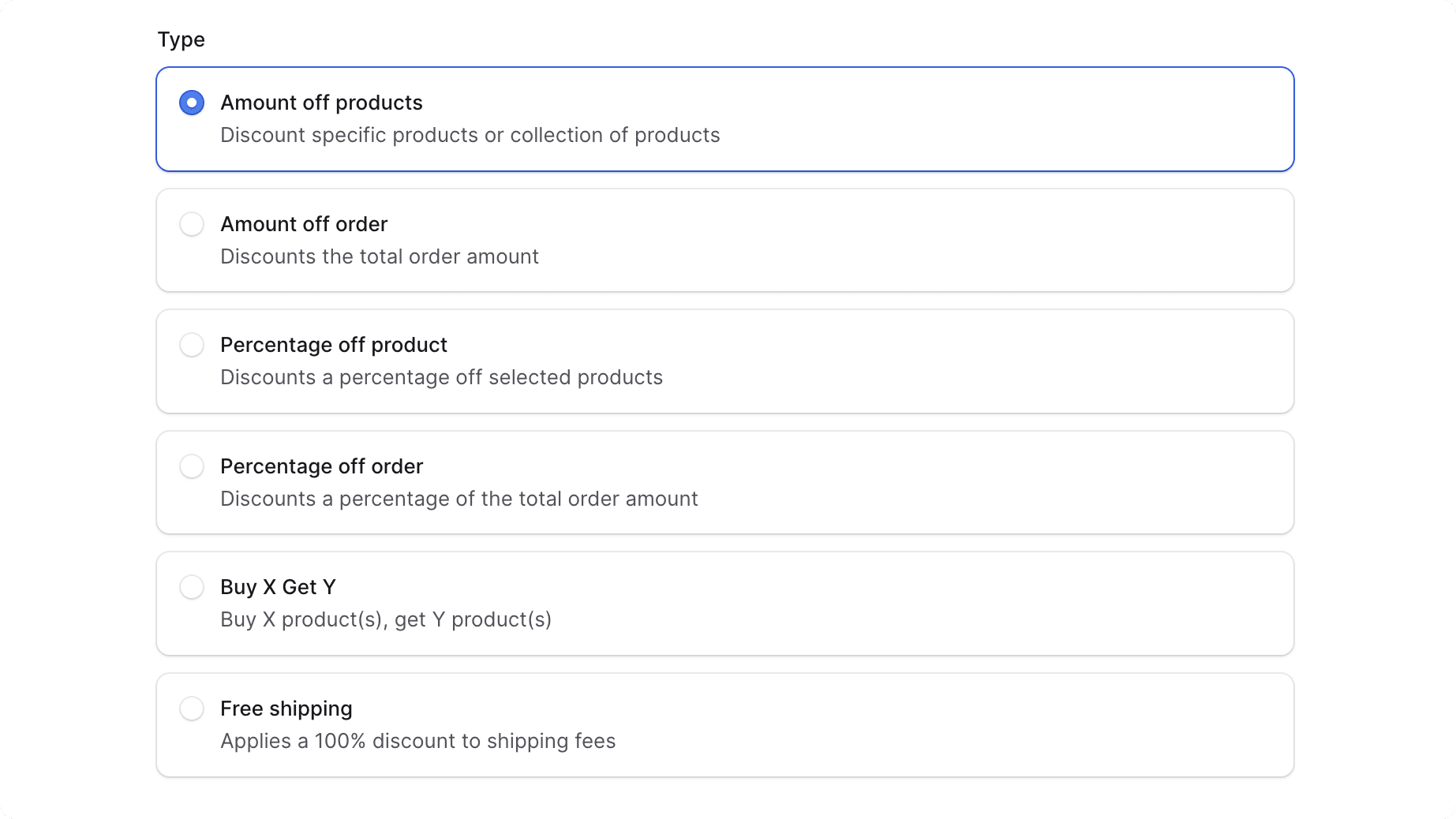 Create Promotion Form First Step