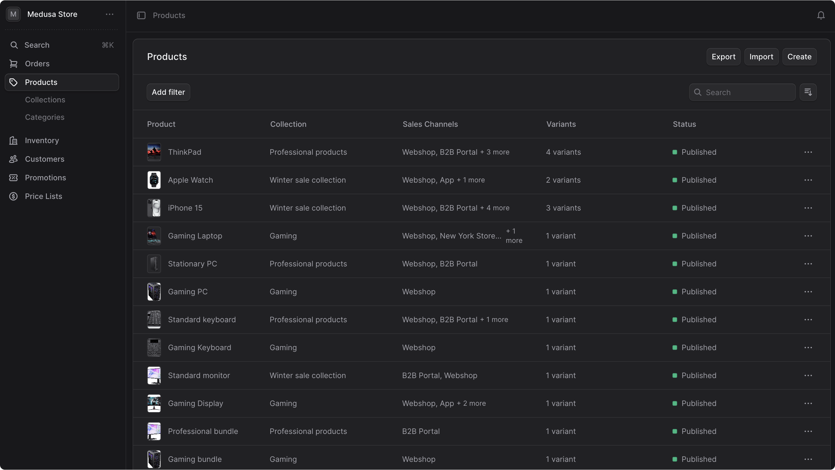 Dark Theme