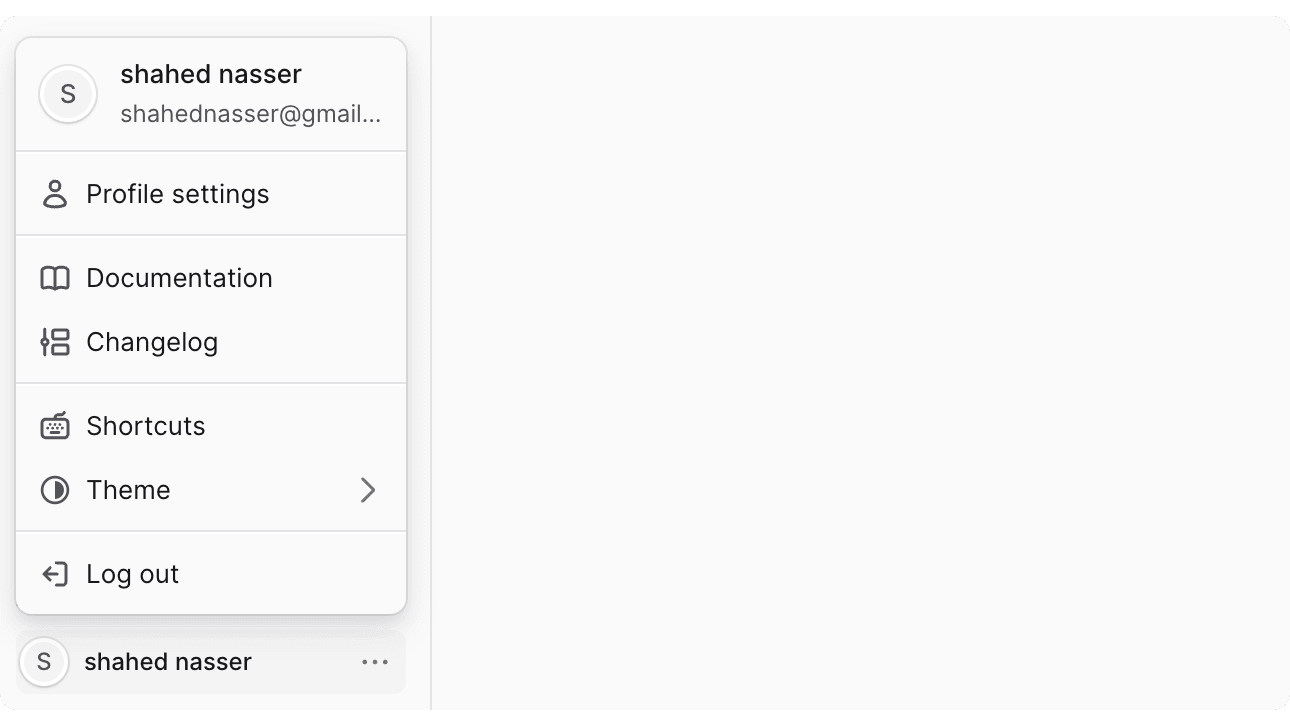 Profile Quick Actions