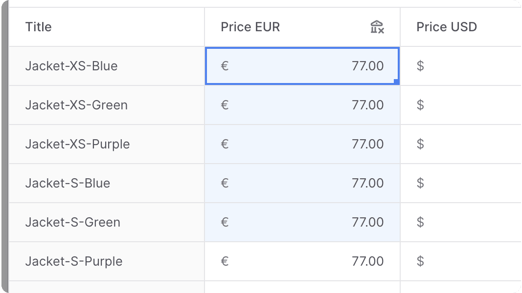 Select multple cells