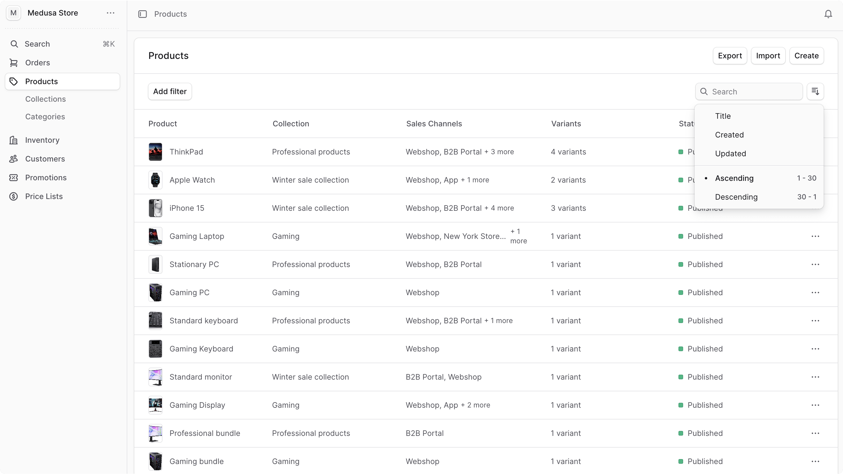 List Overview