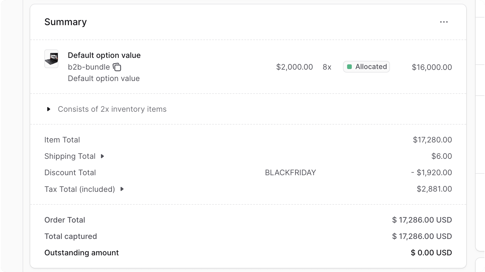 Order Summary