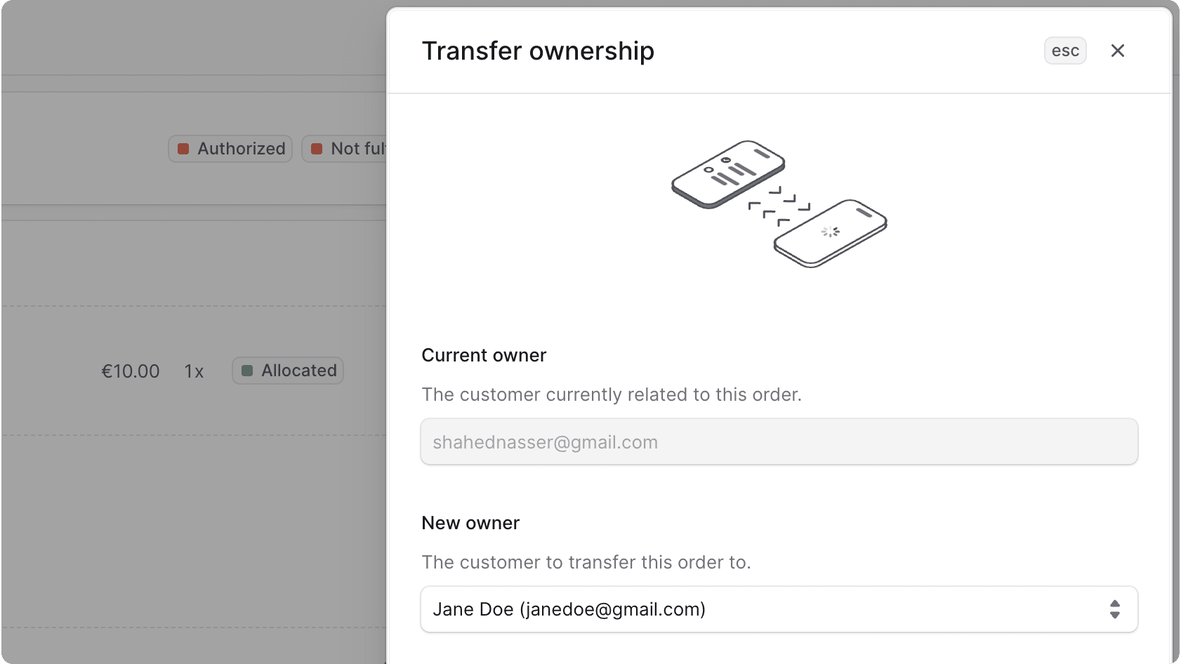 Transfer Ownership Form