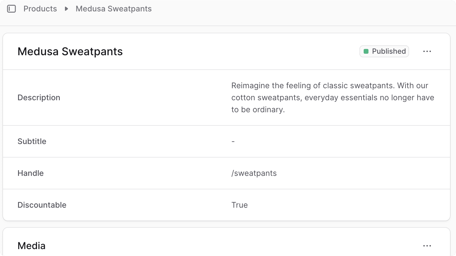 Product Details Section