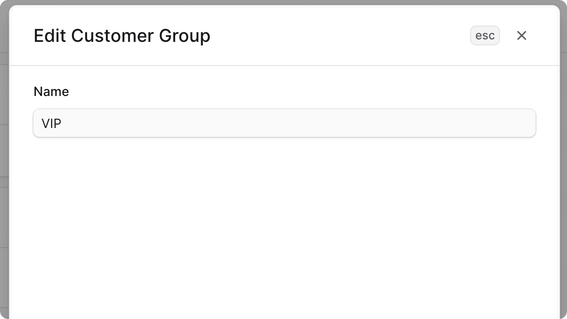 Edit Customer Group