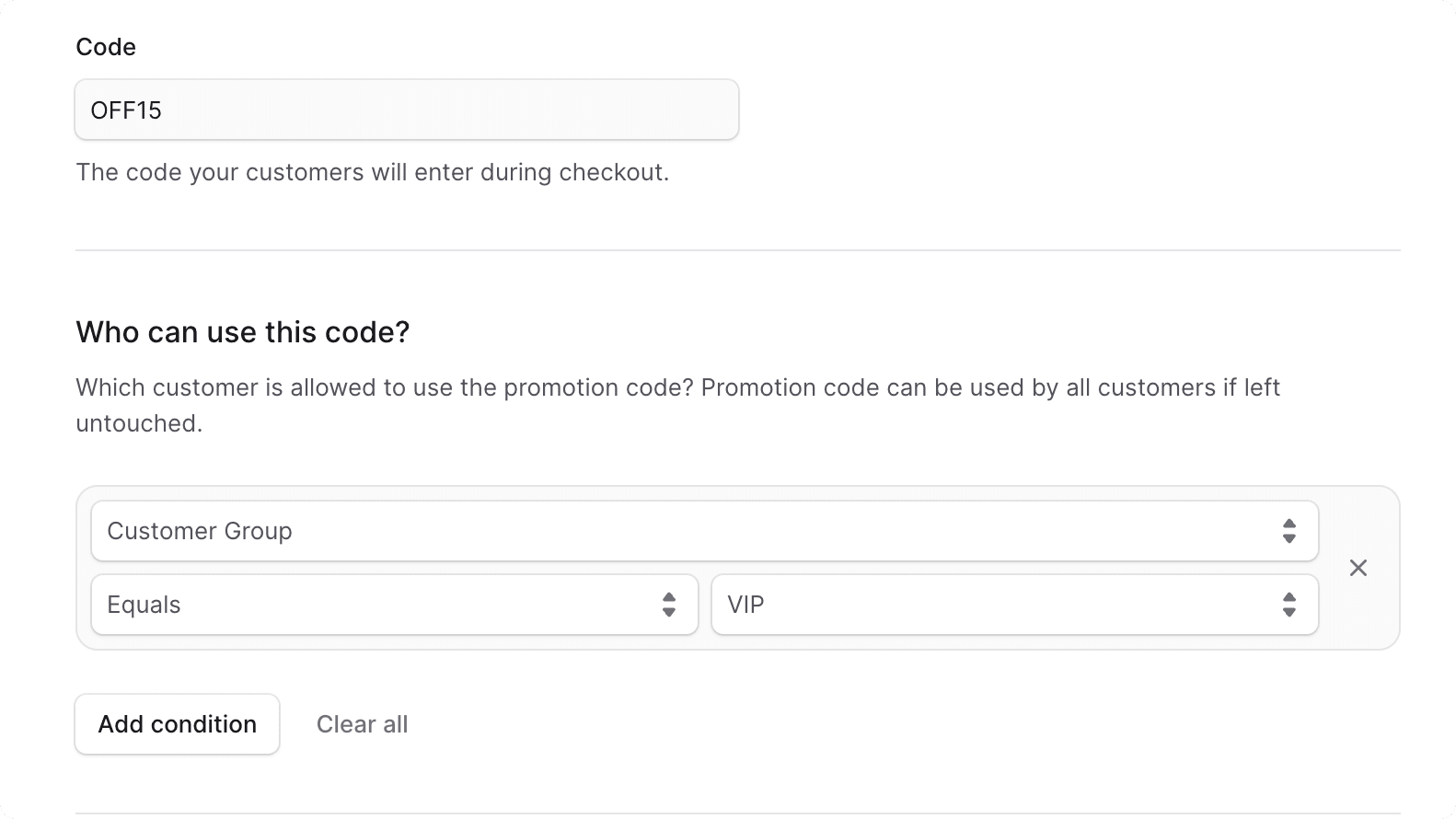 Who can use this code section