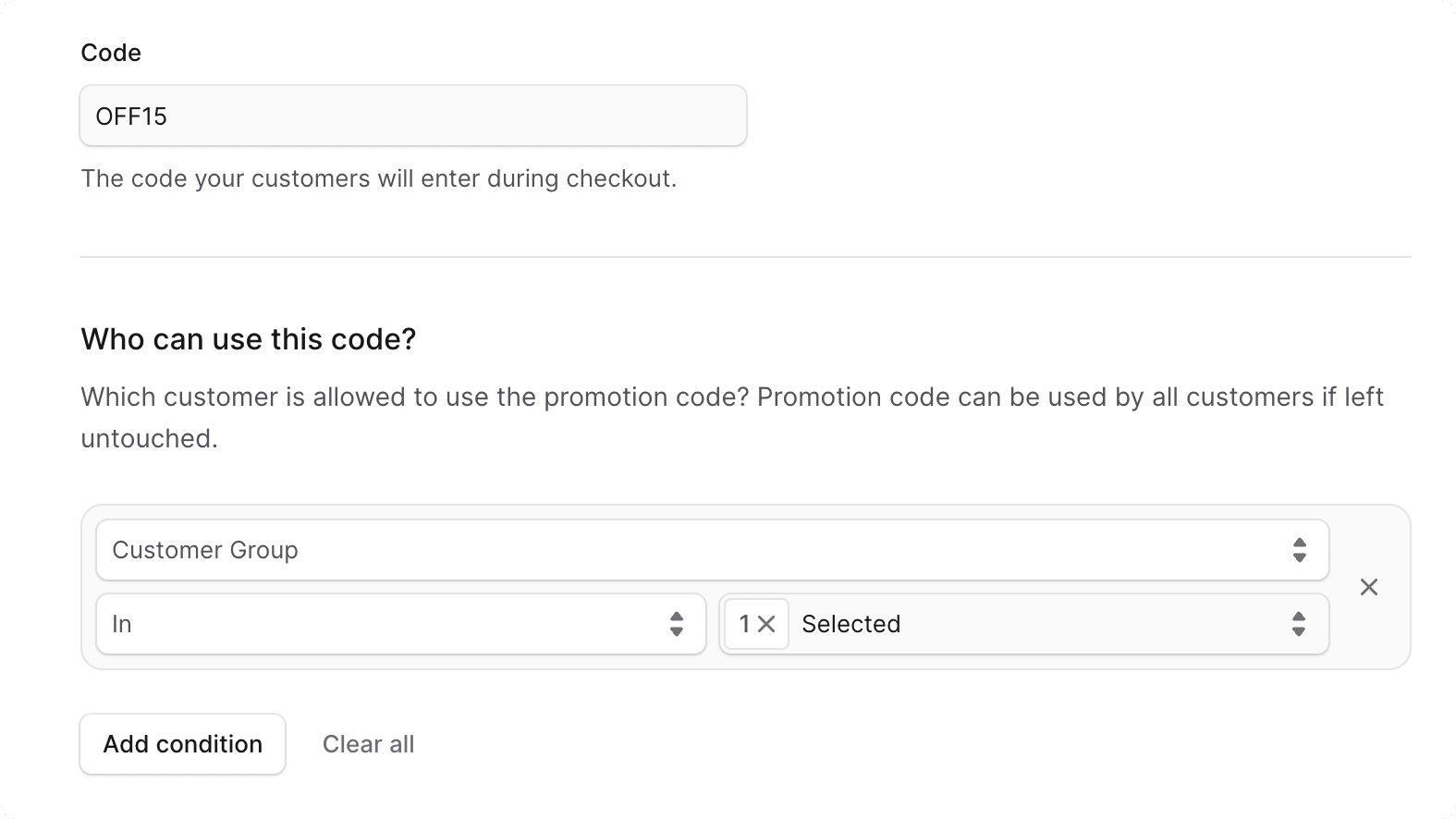 Who can use this code section