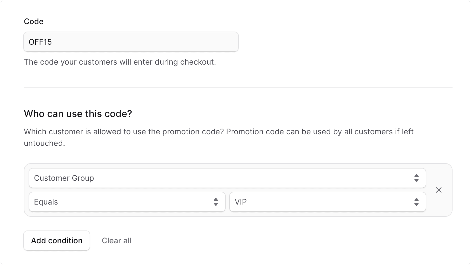 Who can use this code section