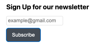 Subscription Form