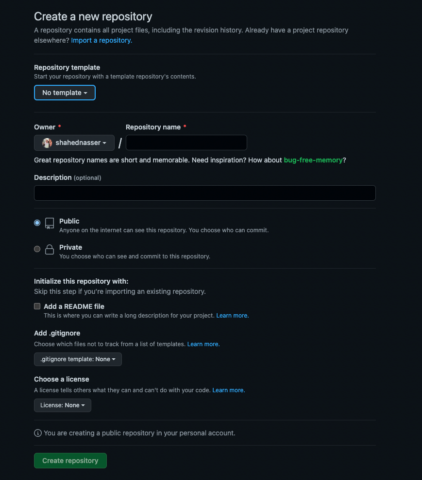 Repository Form