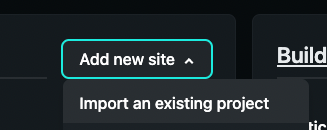 Create a new website