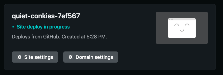 Site Deployment Progress
