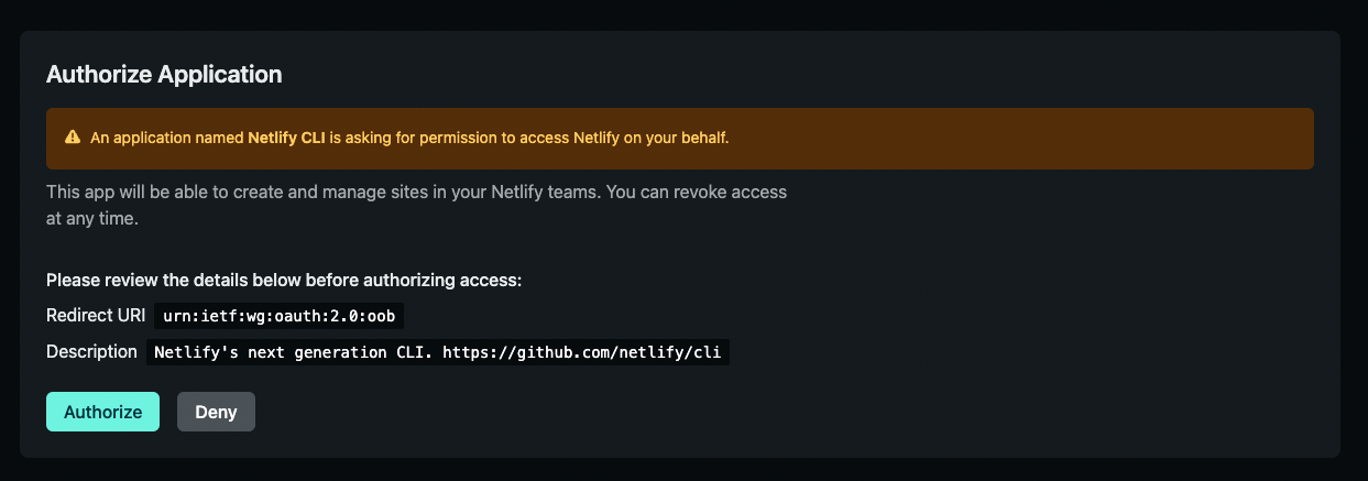 Authorize Application