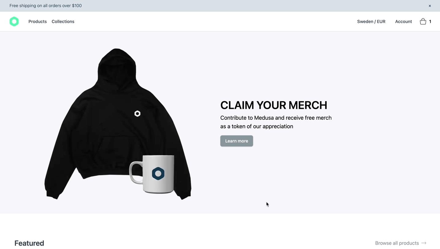 Gatsby Storefront Quick Look