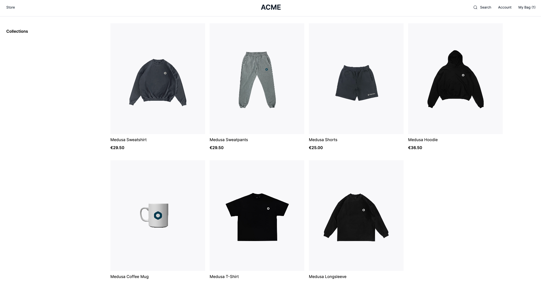 All Products Page