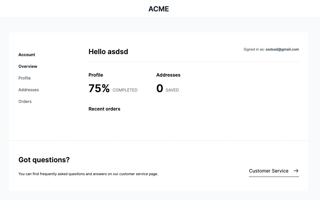 Customer Profile