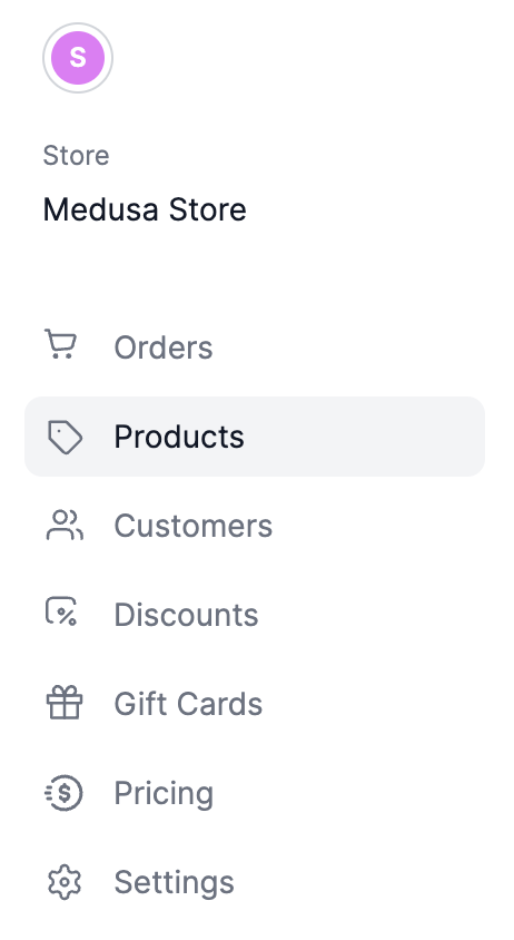 Sidebar Menu