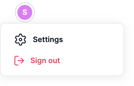 Quick Actions Dropdown