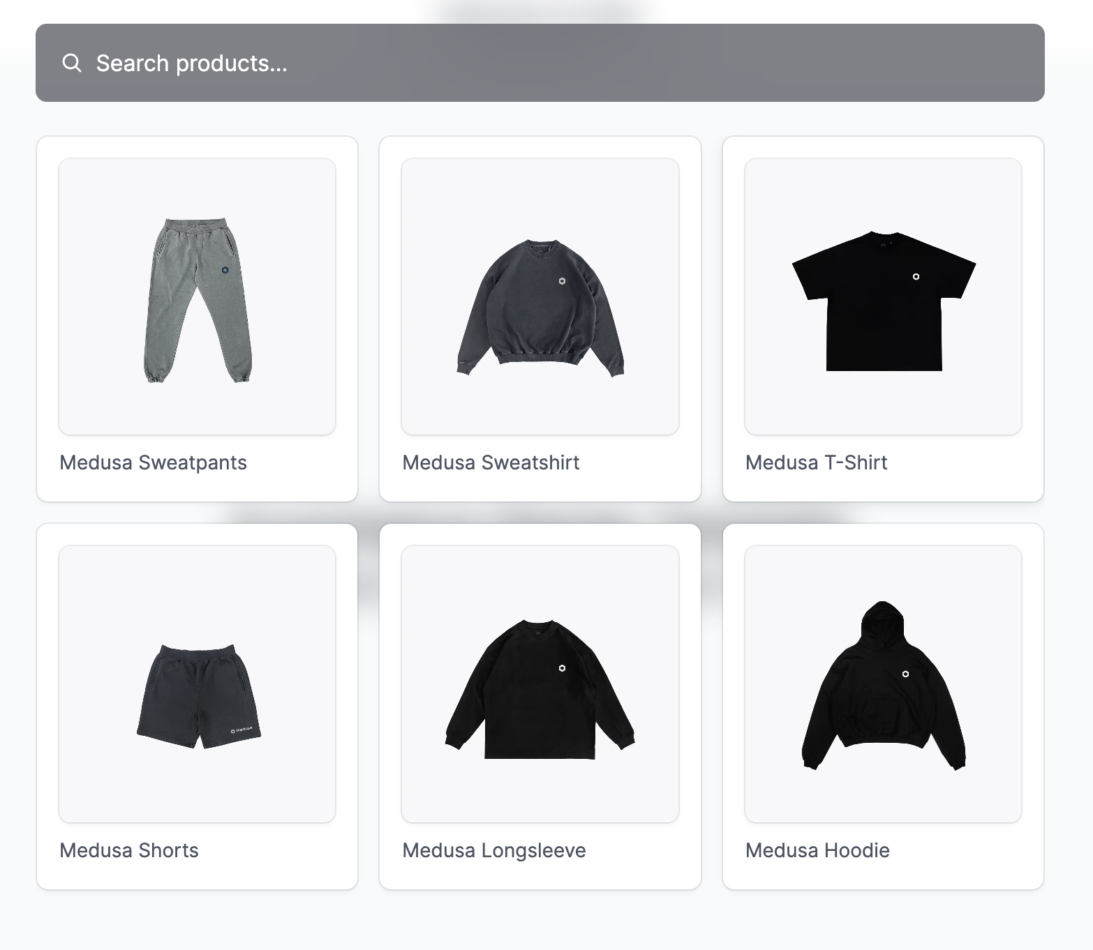 Search Result on Next.js Starter Storefront
