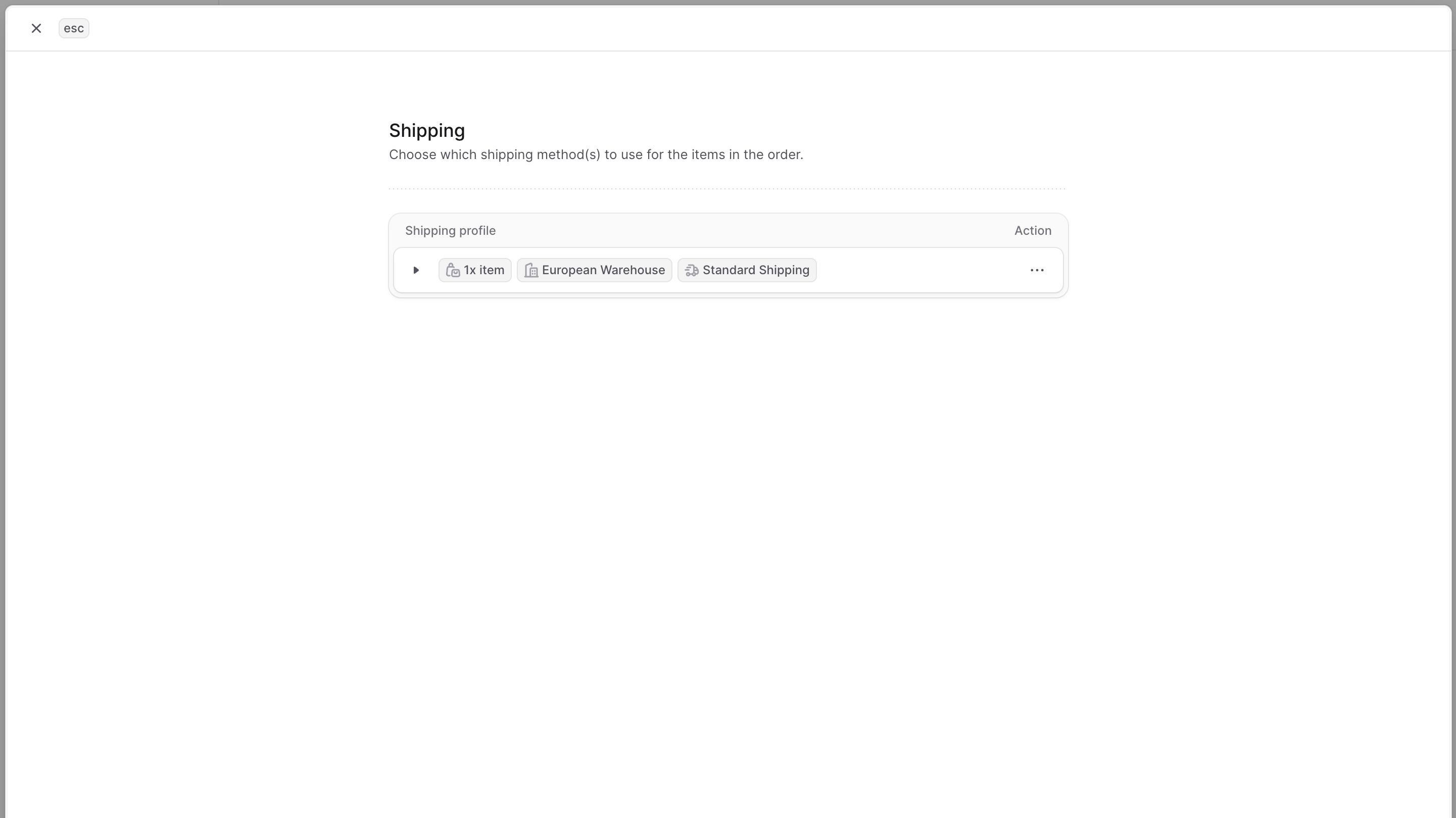Draft Order Shipping Form
