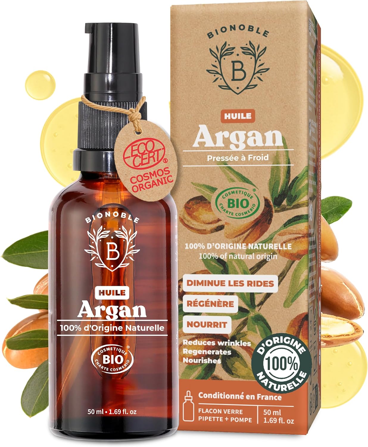 Huile d'Argan Bio 100% Pure