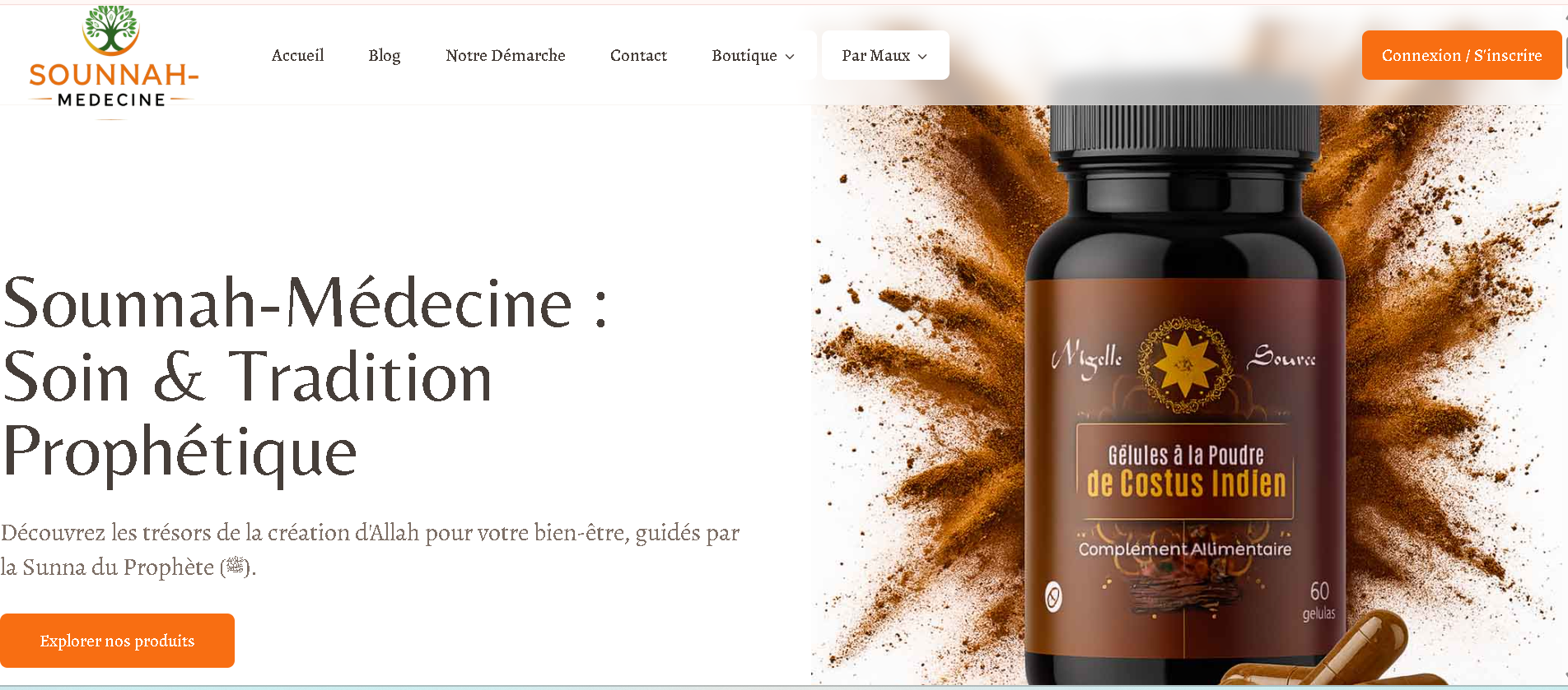 Site d'affiliation Amazon dédié à la médecine prophétique. Ce projet personnel combine passion et entrepreneuriat en proposant une sélection de produits spécialisés.