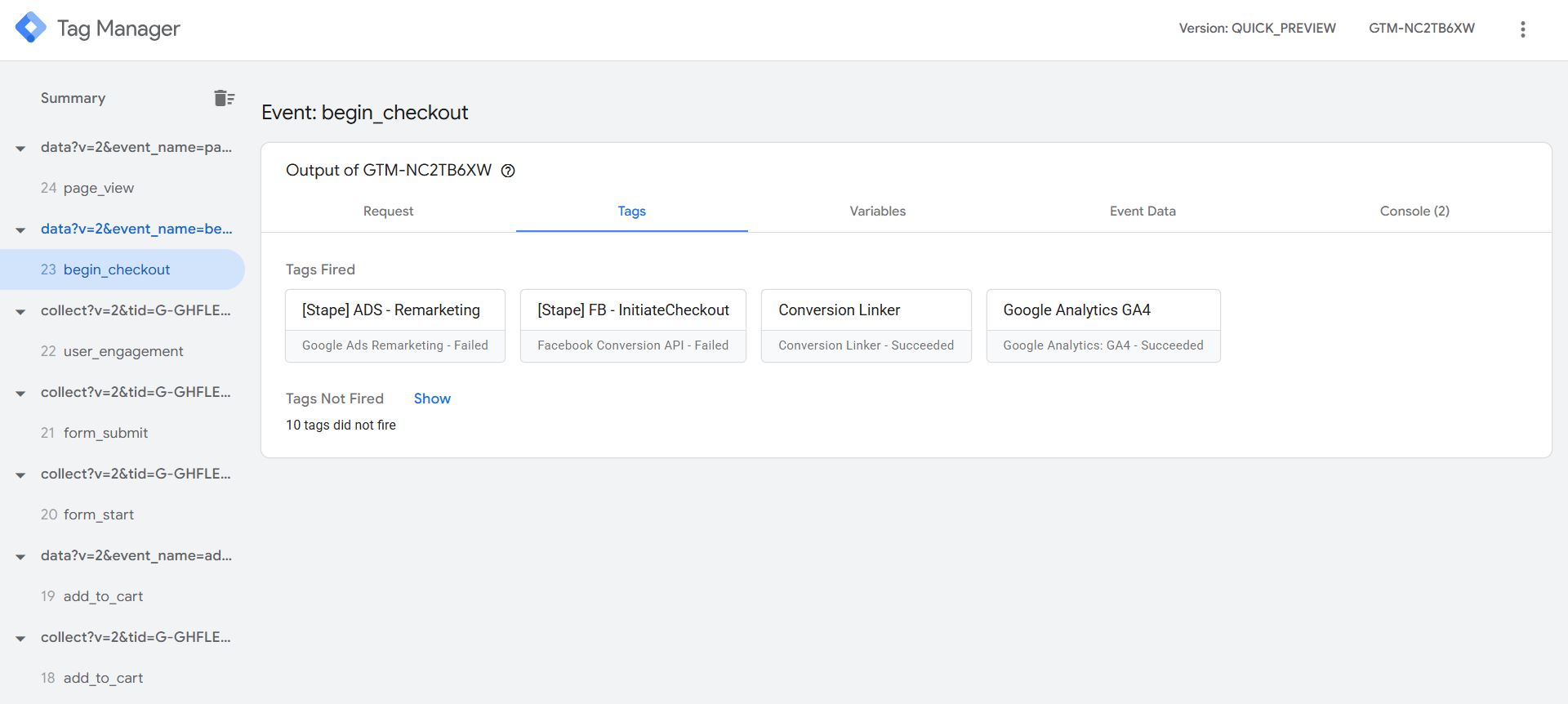 Google Tag Manager Server Container configuration