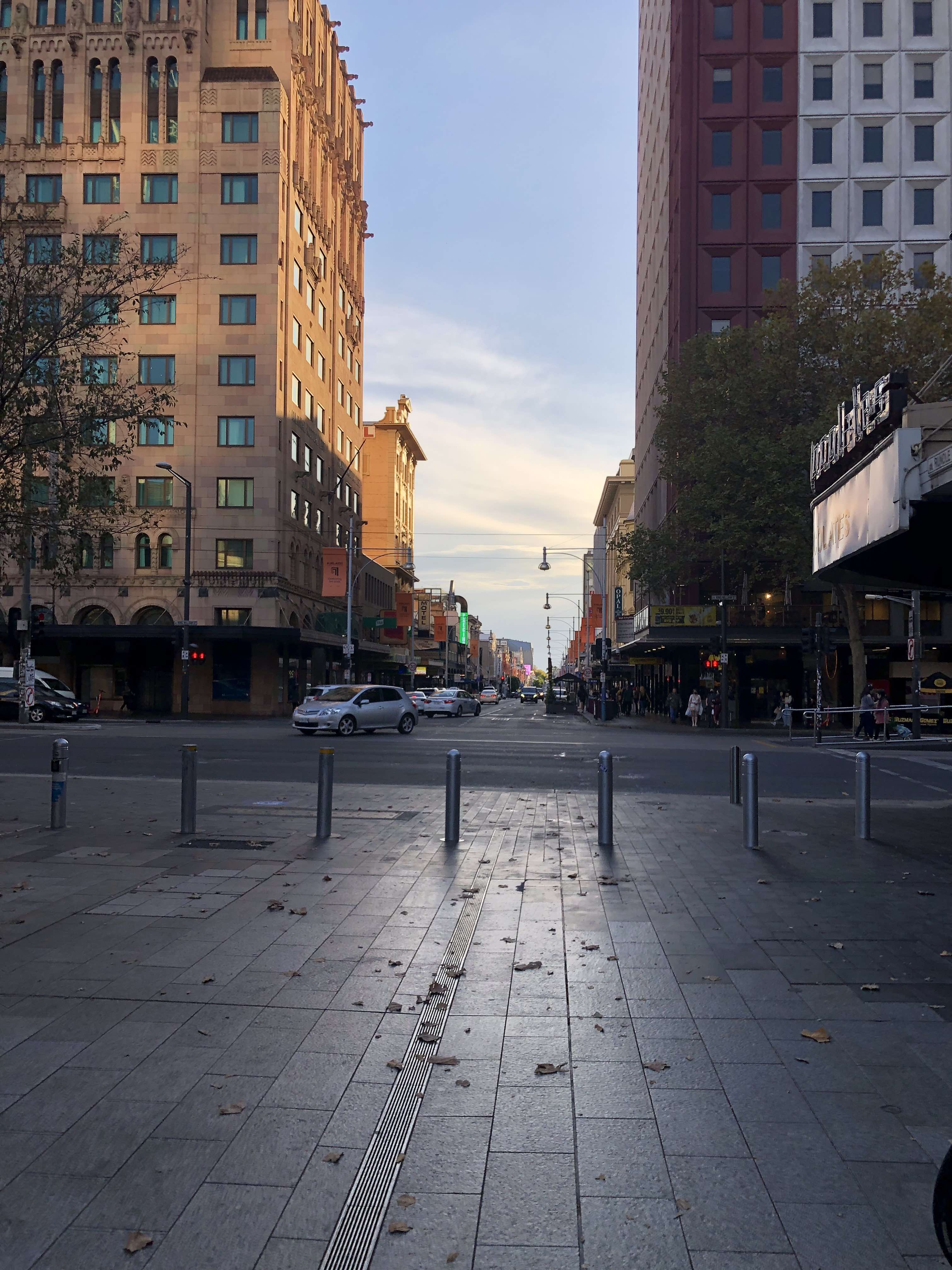 Rundle Mall sunset