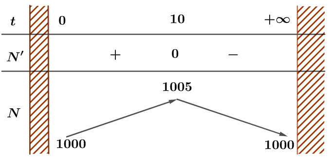Trong một thí nghiệm y học, người ta cấy 1000 vi khuẩn vào môi trường dinh dưỡng. bằng thực nghiệm, người ta xác định được số lượng vi khuẩn thay đổi 1 de thi toan online