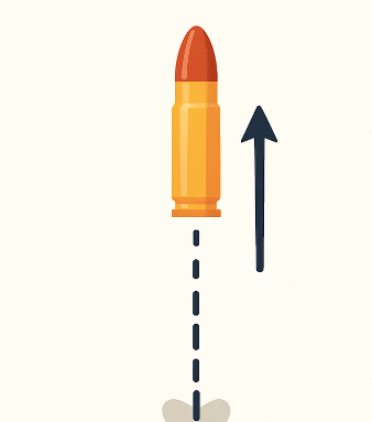 Một viên đạn được bắn thẳng đứng lên trên từ mặt đất với vận tốc tại thời điểm ${t}$ ${(t=0}$ là thời điểm viên đạn được bắn lên) cho bởi ${v(t)=180-9,8 t({m} / {s})}$ 1 de thi toan online